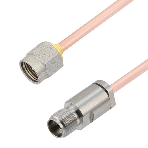 2.92mm Male to 2.92mm Female Cable RG405 Type .086 Coax in 100 CM Fairview Microwave FMCA2959-100CM