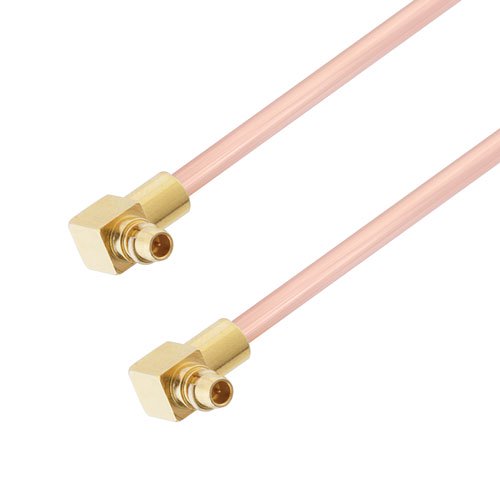 RA MMCX Plug to RA MMCX Plug Cable RG405 Type .086 Coax in 200 CM Fairview Microwave FMCA2971-200CM