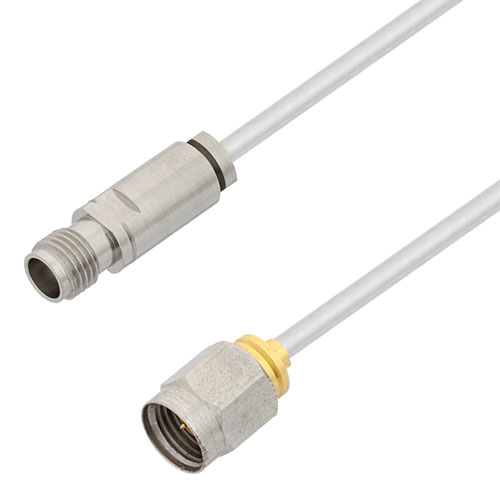 2.4mm Male to 2.4mm Female Cable Tinned Copper RG405 Type .086 Coax Fairview Microwave FMCA3050