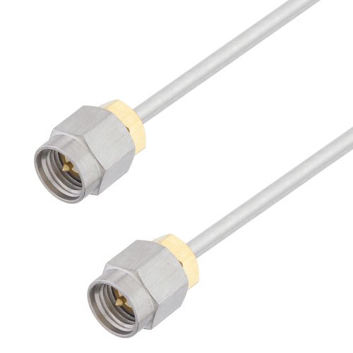 SMA Male to SMA Male Cable Tinned Copper RG405 Type .086 Coax in 100 CM Fairview Microwave FMCA3065-100CM