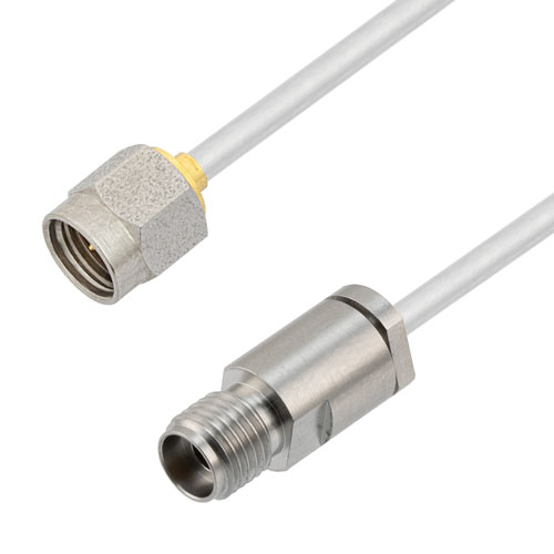 2.92mm Male to 2.92mm Female Cable Tinned Copper RG405 Type .086 Coax in 100 CM Fairview Microwave FMCA3080-100CM