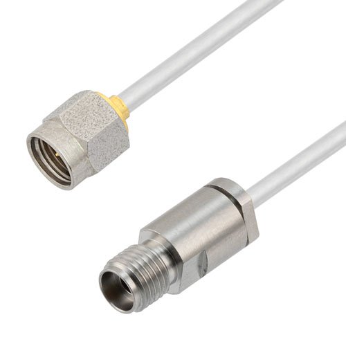 2.92mm Male to 2.92mm Female Cable Tinned Copper RG405 Type .086 Coax in 150 CM Fairview Microwave FMCA3080-150CM