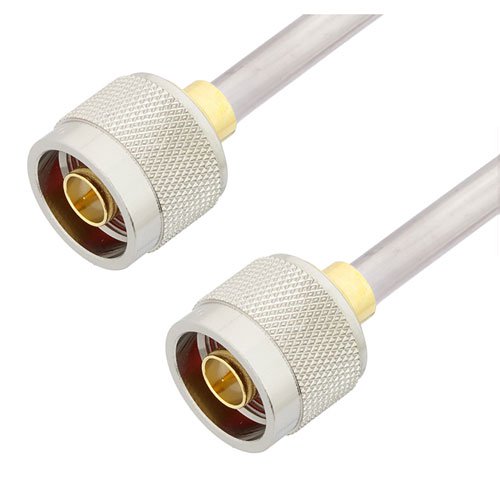 N Male to N Male Cable Tinned Aluminum RG401 Type .250 Coax in 100 CM Fairview Microwave FMCA3121-100CM