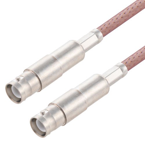 SHV Jack to SHV Jack Cable RG-142 Coax in 12 Inch Fairview Microwave FMCA3156-12