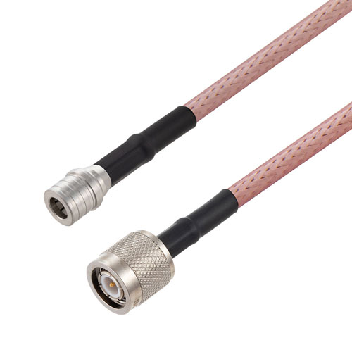 QMA Male to TNC Male Cable RG-142 Coax in 24 Inch Fairview Microwave FMCA3203-24