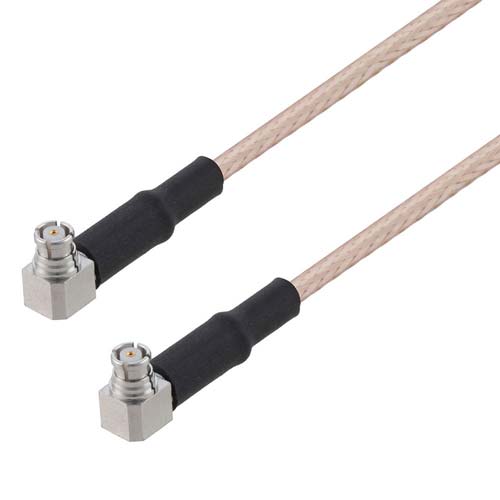 SMP Plug Right Angle to SMP Plug Right Angle using RG316 Coax Cable in 24 Inches Fairview Microwave FMCA9846-24