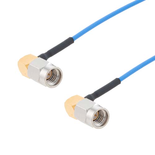 RA SSMA Male to RA SSMA Male Cable FM-P047 Coax in 12 Inch Fairview Microwave FMCA9977-12