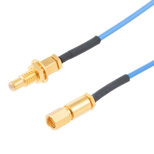 SSMC Plug to SSMC Jack Bulkhead Cable FM-P047 Coax Fairview Microwave FMCA9985