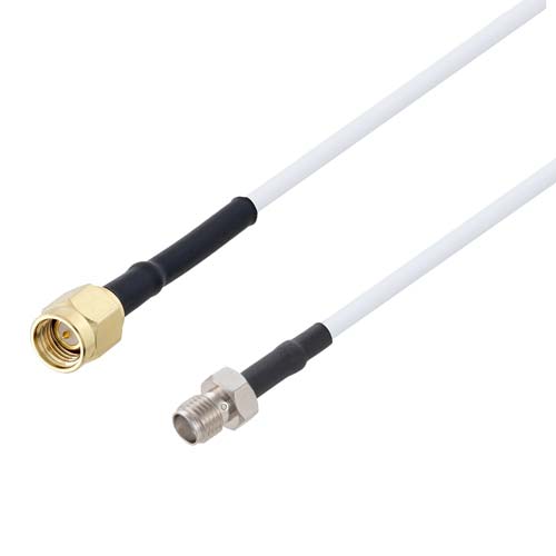 SMA Male to SMA Female Cable RG-188 Coax in 12 Inch Fairview Microwave FMCA9993-12