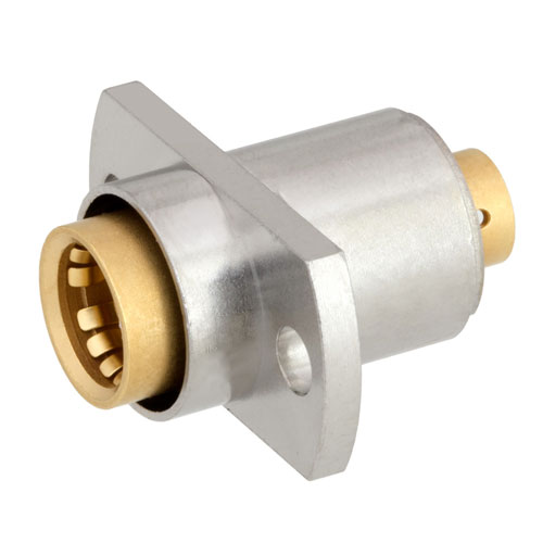 BMA Jack (Female) Slide-On Connector 2 Hole Flange (Panel Mount) For RG402, RG402 Tinned, .141 SR Cable Gold Plated, Solder Fairview Microwave FMCN1211