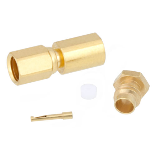 SSMC Plug (Male) Connector For RG405, RG405 Tinned, .086 SR Cable, Clamp/Solder Fairview Microwave FMCN1250