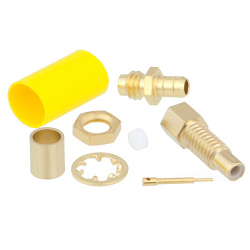 SSMC Jack Bulkhead Connector Crimp/Solder Attachment for RG316-DS, RG188-DS Cable Fairview Microwave FMCN1258