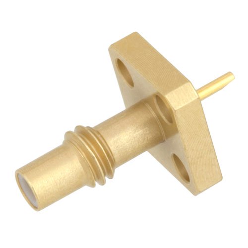 SSMC Jack (Female) Connector Solder Cup Terminal 4 Hole Flange (Panel Mount), Solder Fairview Microwave FMCN1276