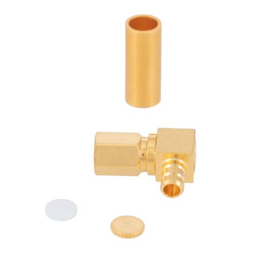 RA SSMC Plug Connector Crimp/Solder Attachment for RG316-DS, RG188-DS Cable Fairview Microwave FMCN1298