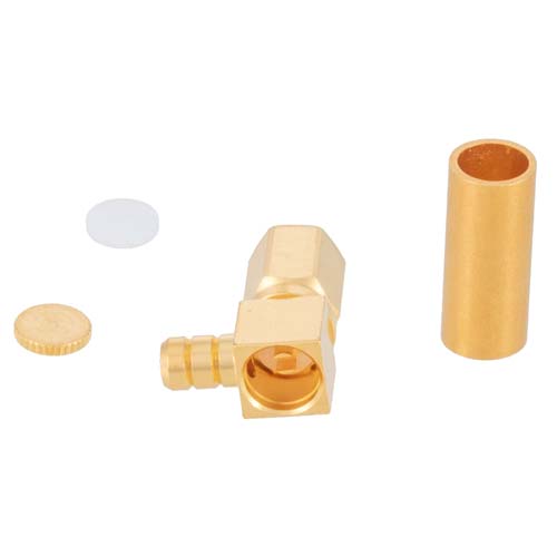 RA SSMC Plug Connector Crimp/Solder Attachment for RG316-DS, RG188-DS Cable Fairview Microwave FMCN1298