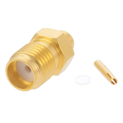 SMA Female (Jack) Connector for FM-SR086ALTN, FM-SR086TB, FM-SR086TBJ, FM-SR086CUTN, FM-SR086CU Cable, Solder Fairview Microwave FMCN1418