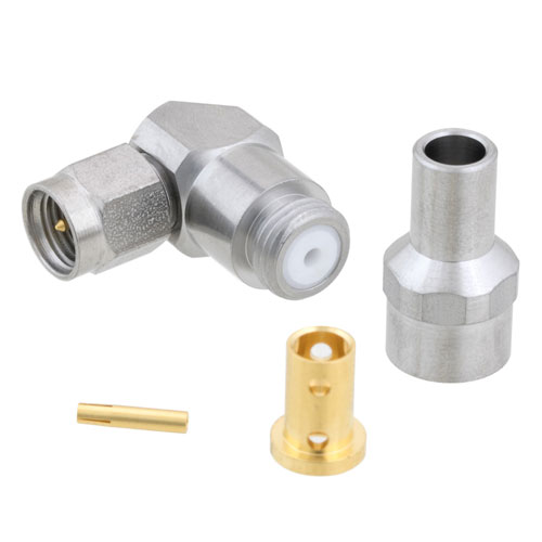 Right Angle SMA Male (Plug) Connector For LL160 Cable, Clamp/Solder Fairview Microwave FMCN1467