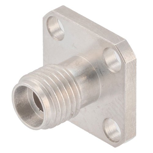 2.92mm Female (Jack) Connector Field Replaceable 2 Hole Flange (Panel Mount), .340 inch Hole Spacing 0.02 inch Pin with Metal Contact Ring Fairview Microwave FMCN1647