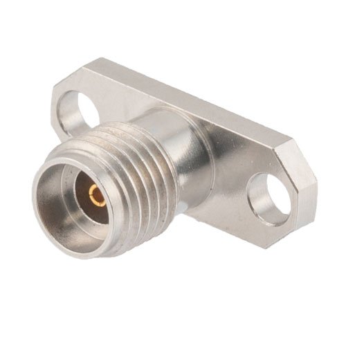 2.92mm Female (Jack) Connector Field Replaceable 2 Hole Flange (Panel Mount), .481 inch Hole Spacing 0.02 inch Pin with Metal Contact Ring Fairview Microwave FMCN1651