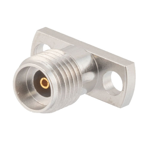 2.92mm Female (Jack) Connector Field Replaceable 2 Hole Flange (Panel Mount) 0.009 inch Pin, .355 inch Hole Spacing with Metal Contact Ring Fairview Microwave FMCN1652