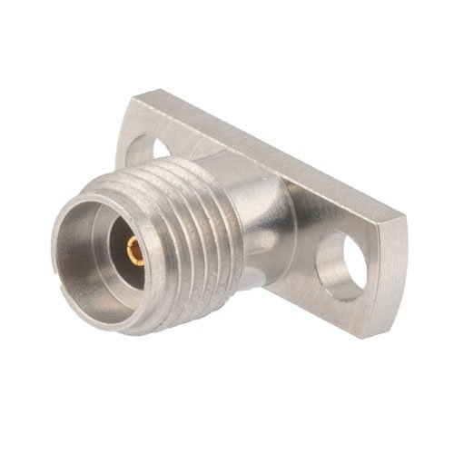 2.92mm Female (Jack) Connector Field Replaceable 2 Hole Flange (Panel Mount) 0.009 inch Pin, .400 inch Hole Spacing with Metal Contact Ring Fairview Microwave FMCN1656