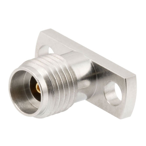 2.92mm Female Connector Field Replaceable Attachment 2 Hole Flange with EMI gasket, accepts 0.38mm (.015inch) pin Fairview Microwave FMCN1799