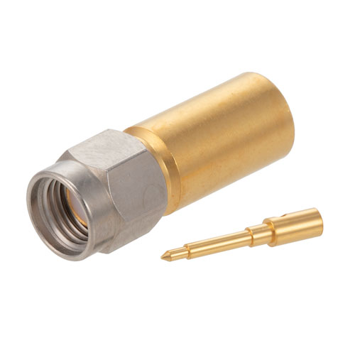 SMA Male Connector Solder Attachment for FM-SR250ALTN-STR, FM-SR250ALTN, RG401 Fairview Microwave FMCN1909