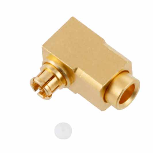 RF Connector, SMPS Female (Jack) Right Angle Connector for 047 cable Solder Fairview Microwave FMCN45894