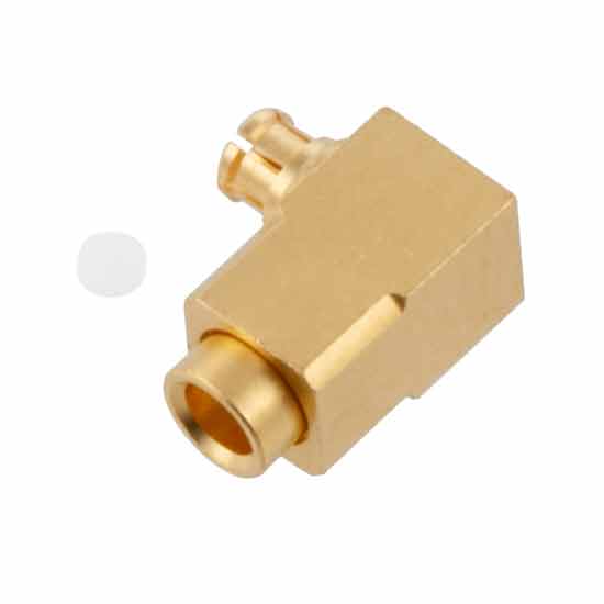 RF Connector, SMPS Female (Jack) Right Angle Connector for 047 cable Solder Fairview Microwave FMCN45894