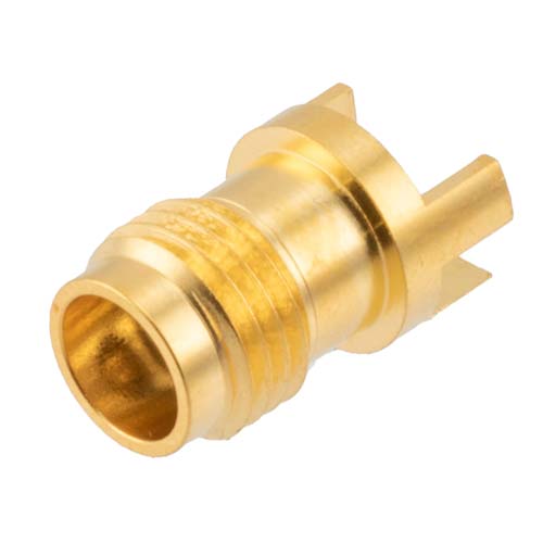 2.4mm Female (Jack) PCB Mount, Round Contact 50GHz VSWR1.25, 0.098 inches End Launch  PCB Connector Fairview Microwave FMCN45934