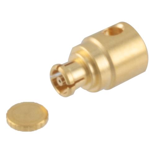 RA Mini SMP Female Connector Solder Attachment for FM-SR047ALTN-COIL, FM-SR047CU-COIL, FM-SR047CUTN-COIL, .047 Semi-Rigid Cable Fairview Microwave FMCN51283