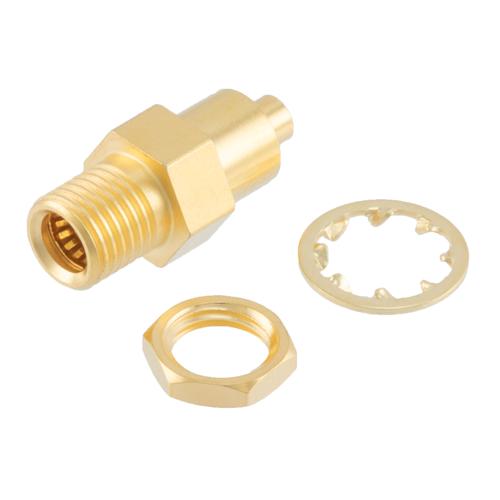 BMMA Female (Jack) Bulkhead Connector Solder Attachment for FM-SR086CU, FM-SR086CUTN, FM-SR086ALTN, FM-SR086TB, FM-SR086TBJ, 0.085 Cable Fairview Microwave FMCN5134