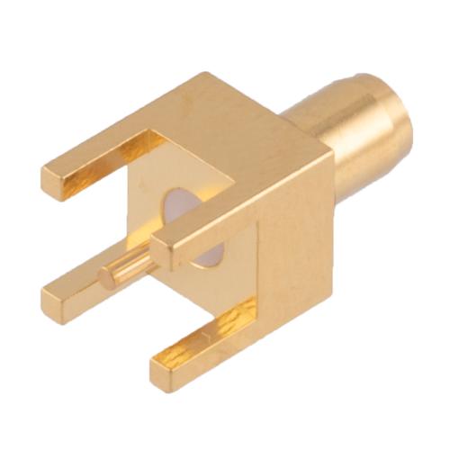 BMMA Male (Plug) PCB Connector Thru Hole Solder Attachment 0.200 inch X 0.067 inch Hole Spacing Fairview Microwave FMCN5139