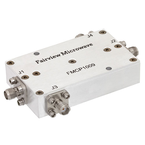 SMA Dual Directional Coupler 40 dB Coupled Port From 100 MHz to 500 MHz Rated To 200 Watts Fairview Microwave FMCP1009