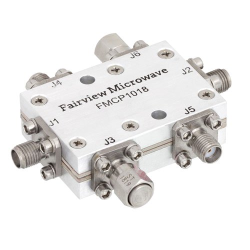 SMA Dual Directional Coupler 20 dB 6 GHz Rated to 100 Watts Fairview Microwave FMCP1018