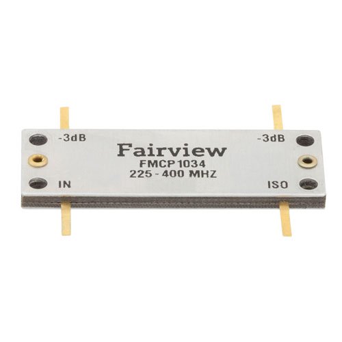 Drop-In 90 Degree Hybrid Coupler From 225 MHz to 400 MHz Rated To 250 Watts Fairview Microwave FMCP1034