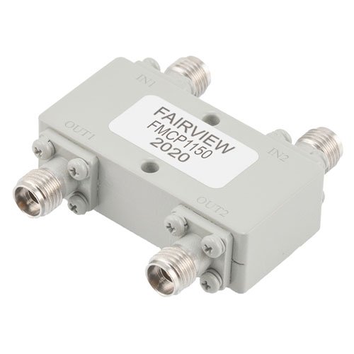 2.92mm 90 Degree Hybrid Coupler from 2 GHz to 40 GHz Rated to 20 Watts Fairview Microwave FMCP1150