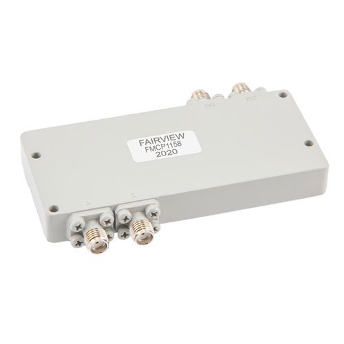 SMA 180 Degree Hybrid Coupler from 2 GHz to 18 GHz Rated to 50 Watts Fairview Microwave FMCP1158