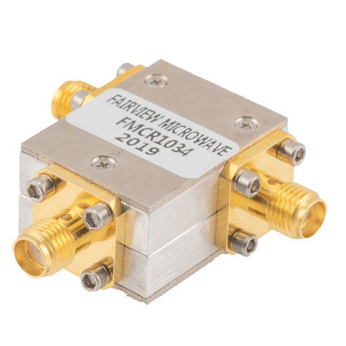 High Power Circulator SMA Female with 17 dB Isolation from 4 GHz to 8 GHz Rated to 80 Watts Fairview Microwave FMCR1034