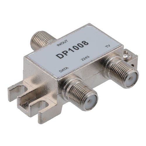 75 Ohm Diplexer, 5 to 1000 MHz Data Band, 54 to 1000 MHz TV Band, Type F Female Fairview Microwave FMDP1008