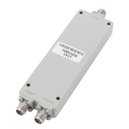 2 Way Power Divider 2.92mm Interface from 1 GHz to 26.5 GHz Rated at 20 Watts Fairview Microwave FMDV1058