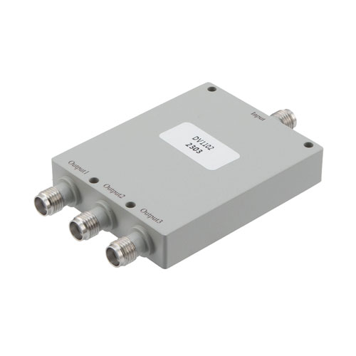 3 Way Power Divider SMA Connectors From 1 GHz to 2 GHz Rated at 30 Watts Fairview Microwave FMDV1102