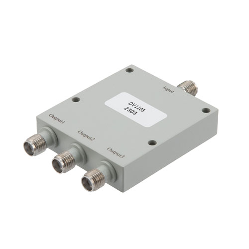 3 Way Power Divider SMA Connectors From 4 GHz to 8 GHz Rated at 30 Watts Fairview Microwave FMDV1103