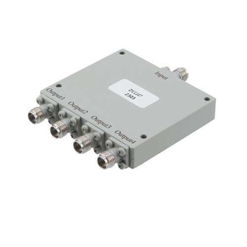 4 Way Power Divider 2.92mm Connectors From 2 GHz to 40 GHz Rated at 20 Watts Fairview Microwave FMDV1147