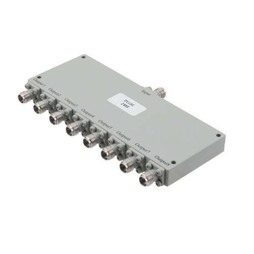 8 Way Power Divider 2.92mm Connectors From 18 GHz to 40 GHz Rated at 20 Watts Fairview Microwave FMDV1182