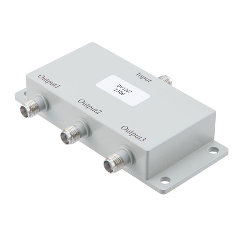 3 way Power Divider SMA Connectors from 1 MHz to 500 MHz Rated at 10 Watts Fairview Microwave FMDV1207