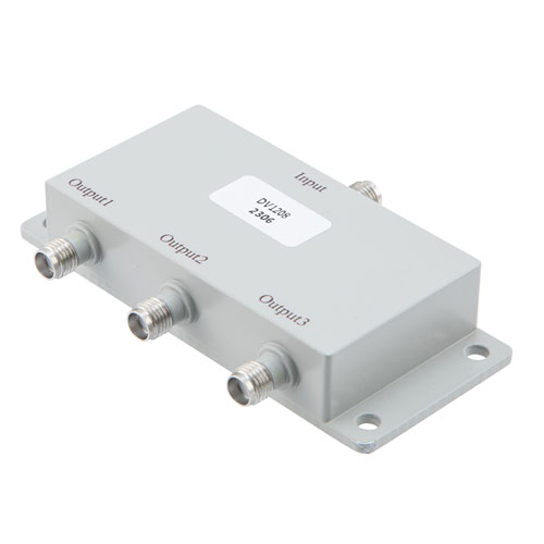 3 way Power Divider SMA Connectors from 1 MHz to 300 MHz Rated at 10 Watts Fairview Microwave FMDV1208