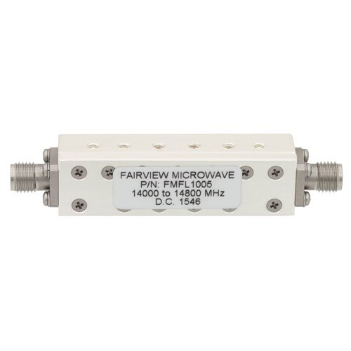 Bandpass Cavity Filter Operating From 14 GHz to 14.8 GHz With SMA Female Connectors Fairview Microwave FMFL1005