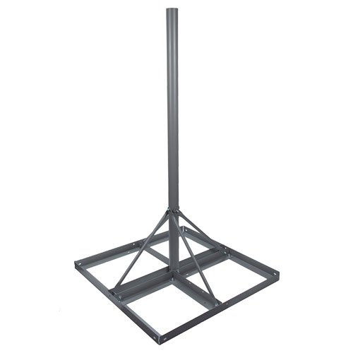 Non-Penetrating Antenna Flat Roof Mount, 1-pole Version, 60-inch Mast, Galvanized Steel with Powder Coating Fairview Microwave FMFRM1