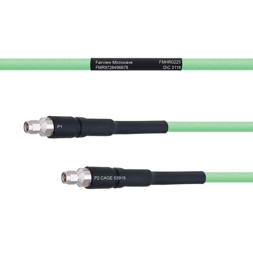 Temperature Conditioned Low Loss SMA Male to SMA Male Cable LL335i Coax Fairview Microwave FMHR0225